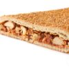 Empanada de hojaldre de pollo barbacoa sin conservantes añadidos. La Hornazeria. No seran costillas a la barbacoa y miel pero es pollo barbacoa
